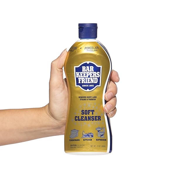 BAR KEEPERS FRIEND SOFT CLEANSER PREMIXED FORMULA | 13-OUNCES | (4-PACK)