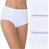 Vanity Fair Women's Illumination Brief Panties (Regular & Plus Size), 3 Pack - Star White, 8