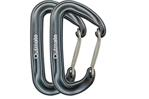 Outmate 12kN Heavy-Duty Carabiner Clips - Durable, Lightweight Aluminum Alloy Carabiners for Hiking, Camping, Keychains, Dog Leashes, Hammocks & More