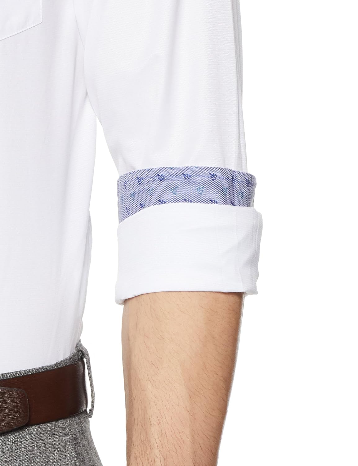 diverse men's printed slim fit formal shirt