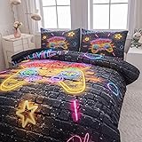 NINENINE Gamer Comforter Sets for Boys Full Size