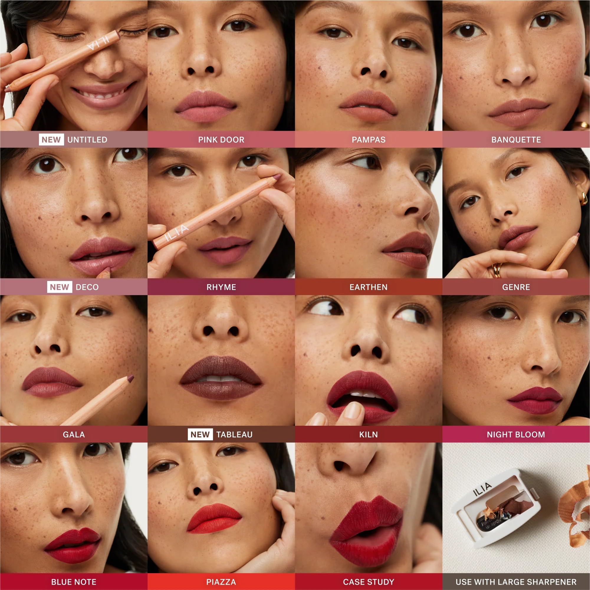 ILIA Lip Sketch Hydrating Crayon | Hydrate, Plump, Smooth, Strengthen | Long Lasting up to 12-Hours, Bleed-Resistant, Soft-Matte | Barrier-Building, Non-Toxic, Cruelty-Free (Gala)