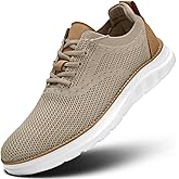 Men's Mesh Sneakers Oxfords Lace-Up Lightweight Casual Walking Shoes Driving Shoes