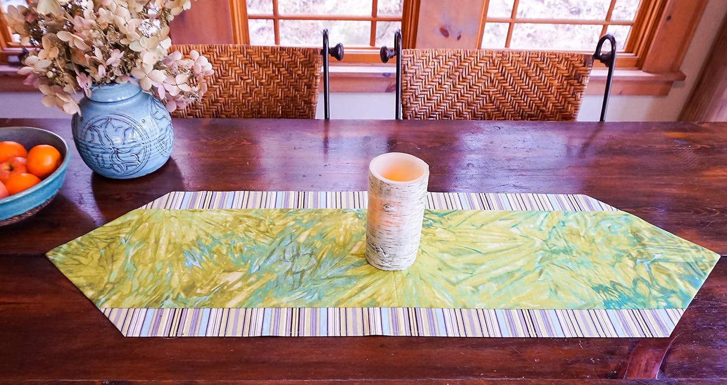 Lime Green Table RunnerChartreuse DecorSpring DecorBoho