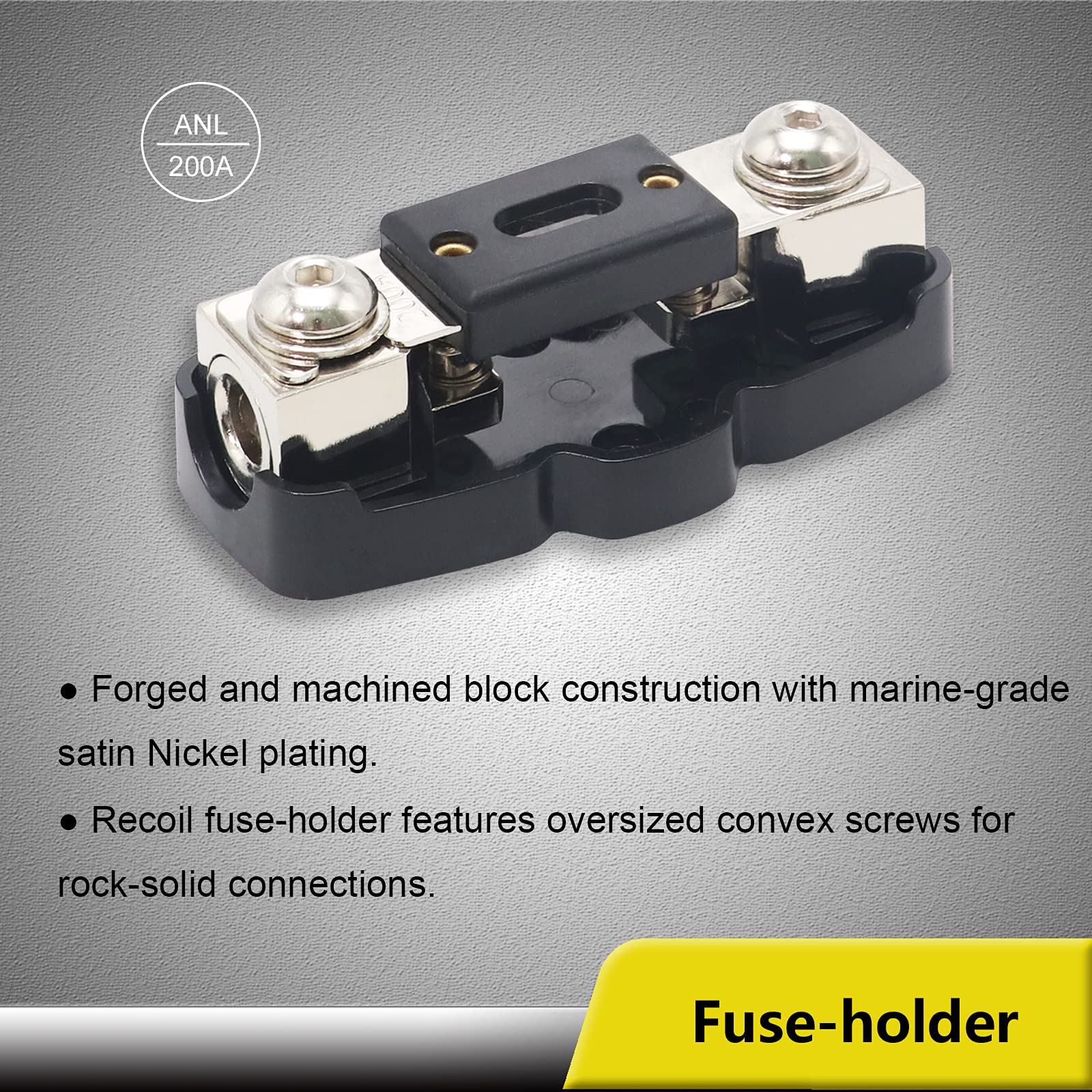 Recoil RCK0D True 1/0 Gauge Car Audio Dual Amplifiers CCA Wiring Installation Kits with OFC RCA Cable