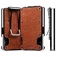 VULKIT Wallet for Men Slim Wallet with Money Clip, RFID Blocking Metal Wallet, Card Holder Mens for 15+ Cards
