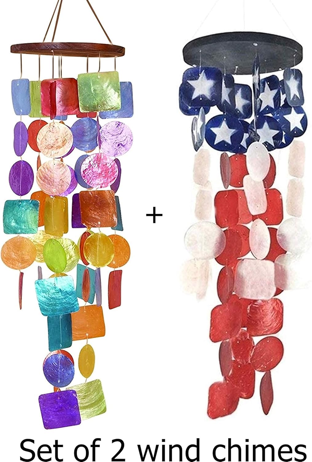 Bellaa Wind Chimes Set of 2 Unique Gift Relaxing Tone