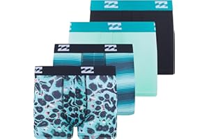 Billabong Boys Underwear 4 Pack Boxer Briefs for Boys 6-18 Durable Stretch Breathable Moisture Wicking