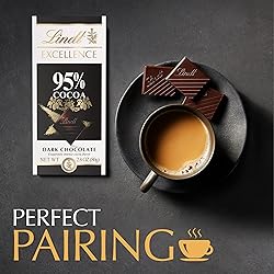 Lindt EXCELLENCE 95% Cocoa Dark Chocolate Bar, Dark