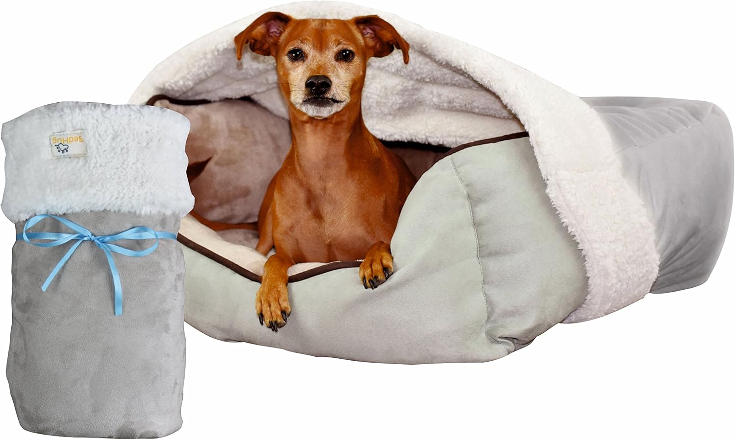 BedHug Best Dog Blanket Attaches to Your Own Pet Bed