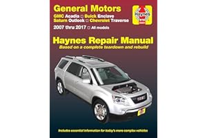 GMC Arcadia 2007-2016, Arcadia LTD 2017, Buick Enclave 2008-2017, Saturn Outlook 2007-2010 & Chevrolet Traverse 2009-2017 Hay