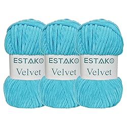 Estako Velvet (3- Skeins Pack) Chenille Blanket