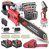 16-Inch Cordless Chainsaw, Electric Chainsaw with
