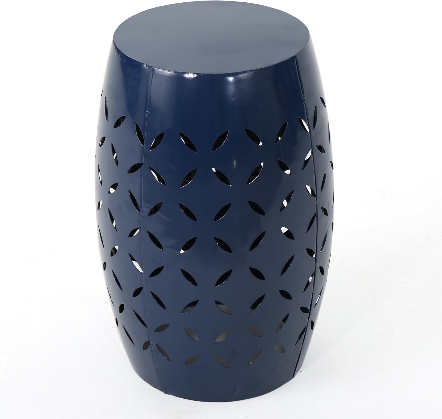 Christopher Knight Home Lilac Outdoor 12" Iron Side Table, Dark Blue : Garden & Outdoor