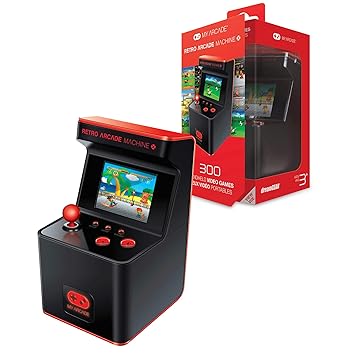 My Arcade - Retro Arcade Machine X Portable Gaming Mini Arcade Cabinet with 300 Built-in Hi-res 16 bit Games