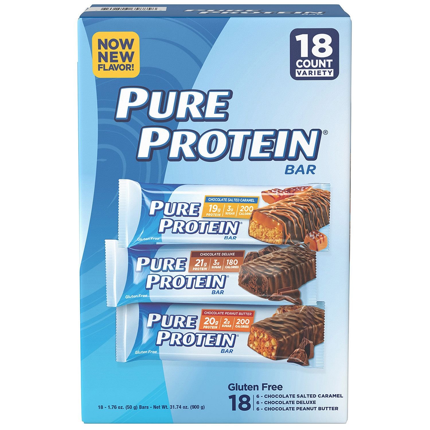 Pure Protein Bar 18 Piece Variety Pack