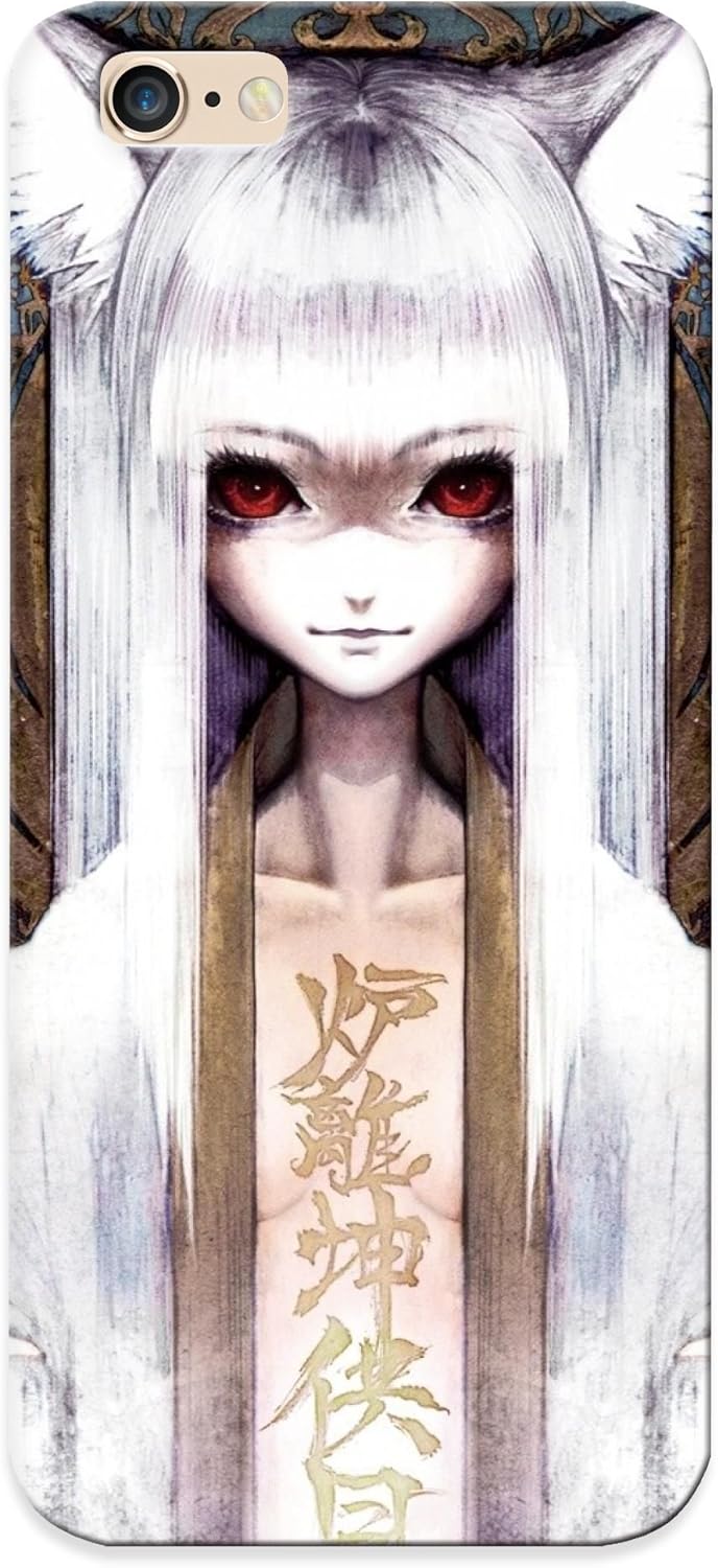 Deyimh 4288 Zemedxv Creepy Text Open Shirt Red Eyes Kitsune Kanji