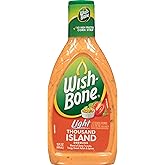 Wish-Bone Light Thousand Island Salad Dressing, 15 FL OZ | Fits a low carb lifestyle; pour dressing over fresh salads, toss it in with vegetables, use as a marinade, or serve as a dip