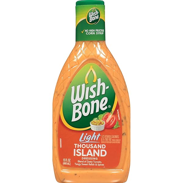 WISH-BONE LIGHT THOUSAND ISLAND SALAD DRESSING, 15 FL...
