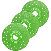 3PCS 4.5" Ultra Thin Diamond Grinding Discs Air Brazed Cutting Blades for Ceramic/Glass/Marble/Granite Angle Grinder Saw Blade Set (3)