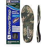 PowerStep Pinnacle Hiker Orthotic Insoles, Arch Support for Hiking Boots, Plantar Fasciitis Pain Relief, Mild Pronation, Maximum Cushion, Unisex, Made in The USA