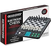 Croove 10" Electronic Magnetic Chess and Checkers Set, 8-in-1 Board Games, Digital Staunton Chess Board Game Sets for Adults & Kids, Teen Toys, Gifts for Boys and Girls Ages 7 8 9 10 11 12+ Years Old