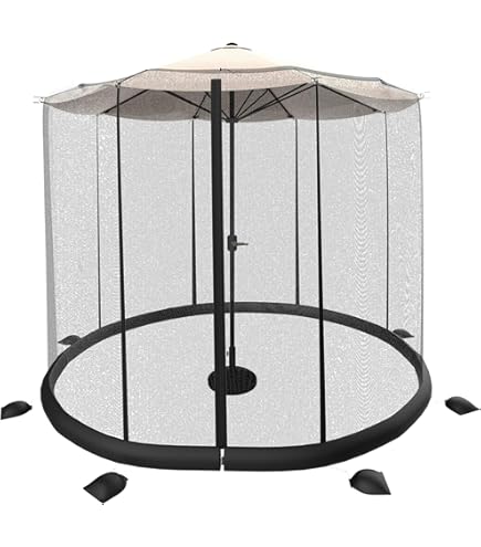 everhome patio umbrella Amazon.com : Outsunny 11ft Cantilever Patio Umbrella with Base, Double Top  Hanging Aluminum Offset Umbrella with 360 Rotation, Easy Tilt, 8 Ribs,  Crank, Cross Base for Backyard, Brown : Patio, Lawn & Garden