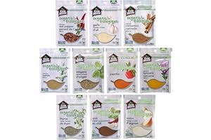 Club House, Quality Natural Herbs & Spices, Organic Pantry Essentials Pack, 10 Count (garlic powder, onion powder, chili powd