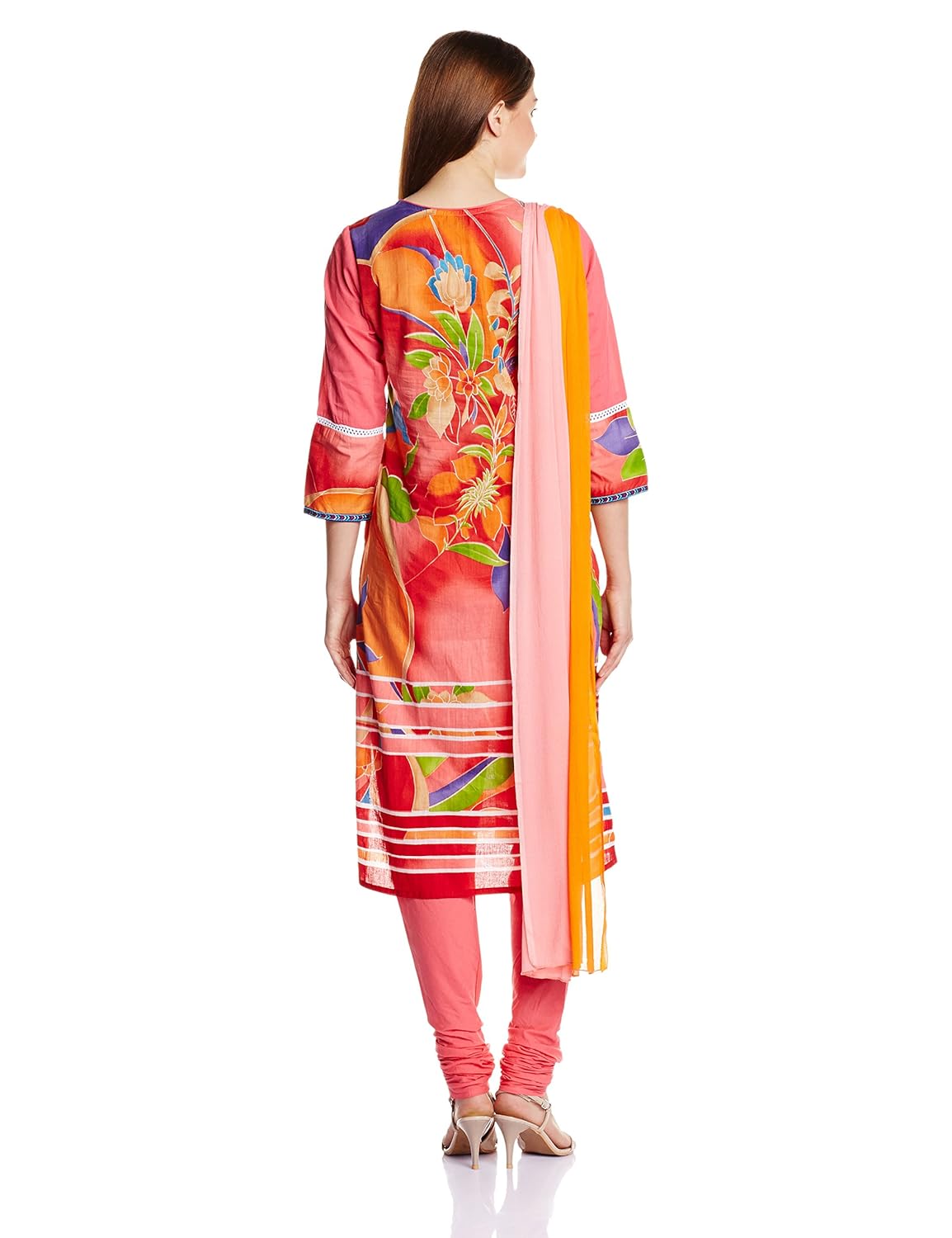 rain and rainbow women's straight salwar suit