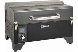 Cuisinart 8-in-1 Portable Wood Pellet Grill and Smoker, Compact for RV, Tailgates, Camping, and Backyard Cooking, Smoky Flavor, Versatile Meat Smoker