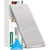 Diamond Sharpening Stone Set, Double-Sided Diamond Plate Sharpening Stone with Angle Guide &amp; Non-Slip Silicone Mat &ndash; Restoration &amp; Sharpening Diamond Plate for Axes, Knives (600&amp;1200 Grit)