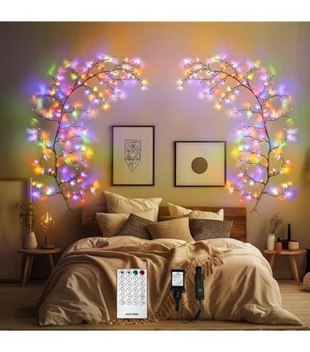 Enchanted Willow Vine Lights for Home Decor with 160LEDs, 8.2FT
