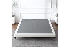 XINXINYAN Queen Box Spring 4 Inch,Heavy Duty 4 Inch Box Spring Queen,Sturdy Metal Frame Box Springs Only,Easy Assembly,Noise Free