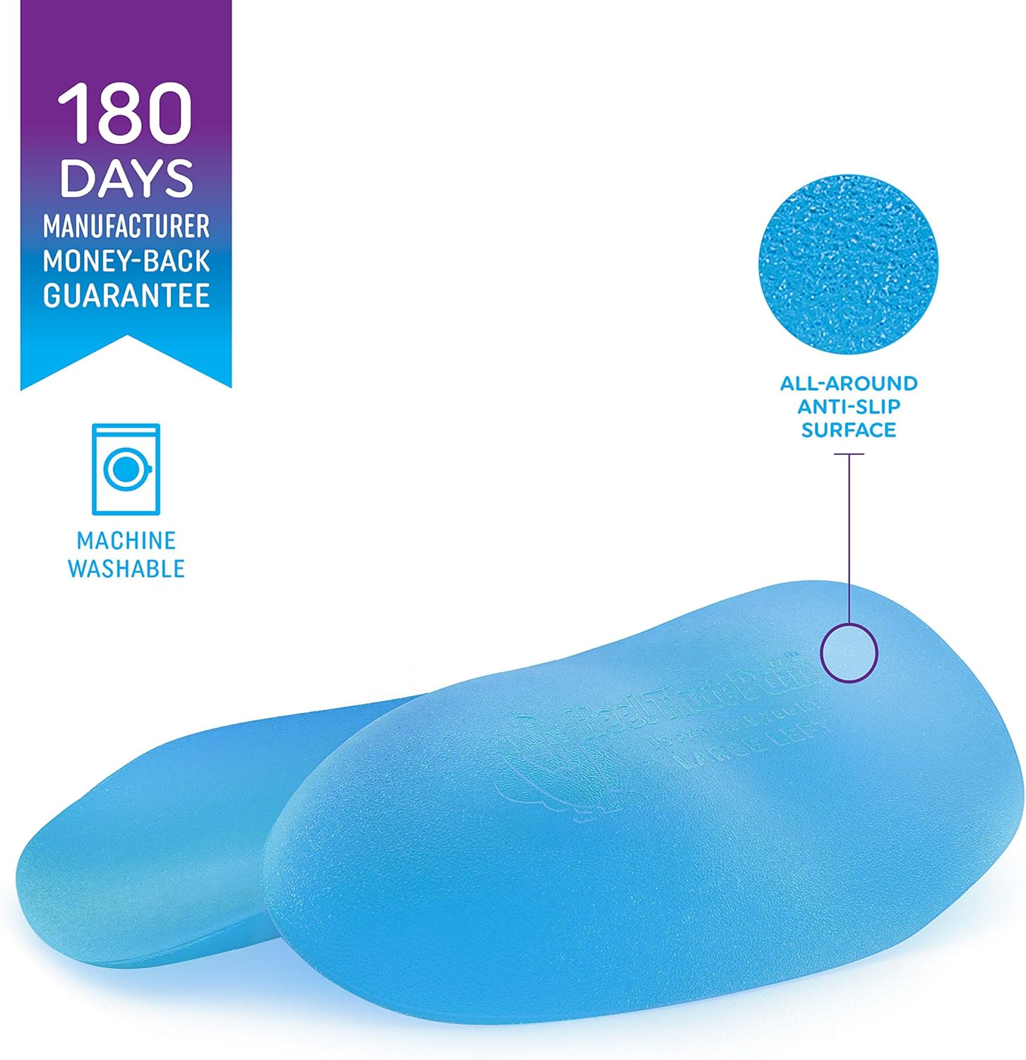 Heel That Pain Plantar Fasciitis Insoles | Heel Seats Foot Orthotic Inserts, Heel Cups for Heel Pain and Heel Spurs | Patented, Clinically Proven, 100% Guaranteed | Hybrid, Medium (W 6.5-10, M 5-8): Health & Personal Care