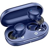 kurdene Wireless Earbuds Bluetooth 5.3 in Ear Buds Light Weight Headphones,Deep Bass Sound,Built in Mics Headset,Clear Calls Earphones for Sports Workout Blue
