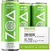 ZOA GREEN APPLE Sugar Free, Low Calorie Energy Drinks | Healthy B & C Vitamins | Electrolytes for Hydration | 160mg Caffeine from Green Tea | 12 Fl Oz Cans (12 Pack)