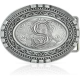Western Belt Buckles - Cowboy Initial Belt Buckle for Men Women, Best Gifts for Wedding, Youth Belts Buckle for Kids