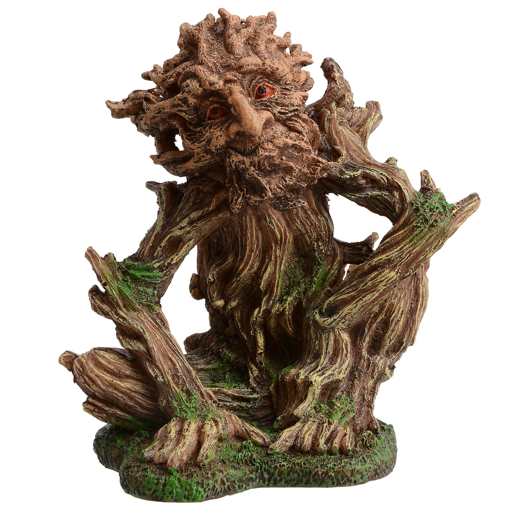 Toolzia Fish tank Tree person Statue Decorations, Lifelike Tree person Sculpture Ornament for Aquarium Decor,Fish Can Swim Through the Trunk Hole