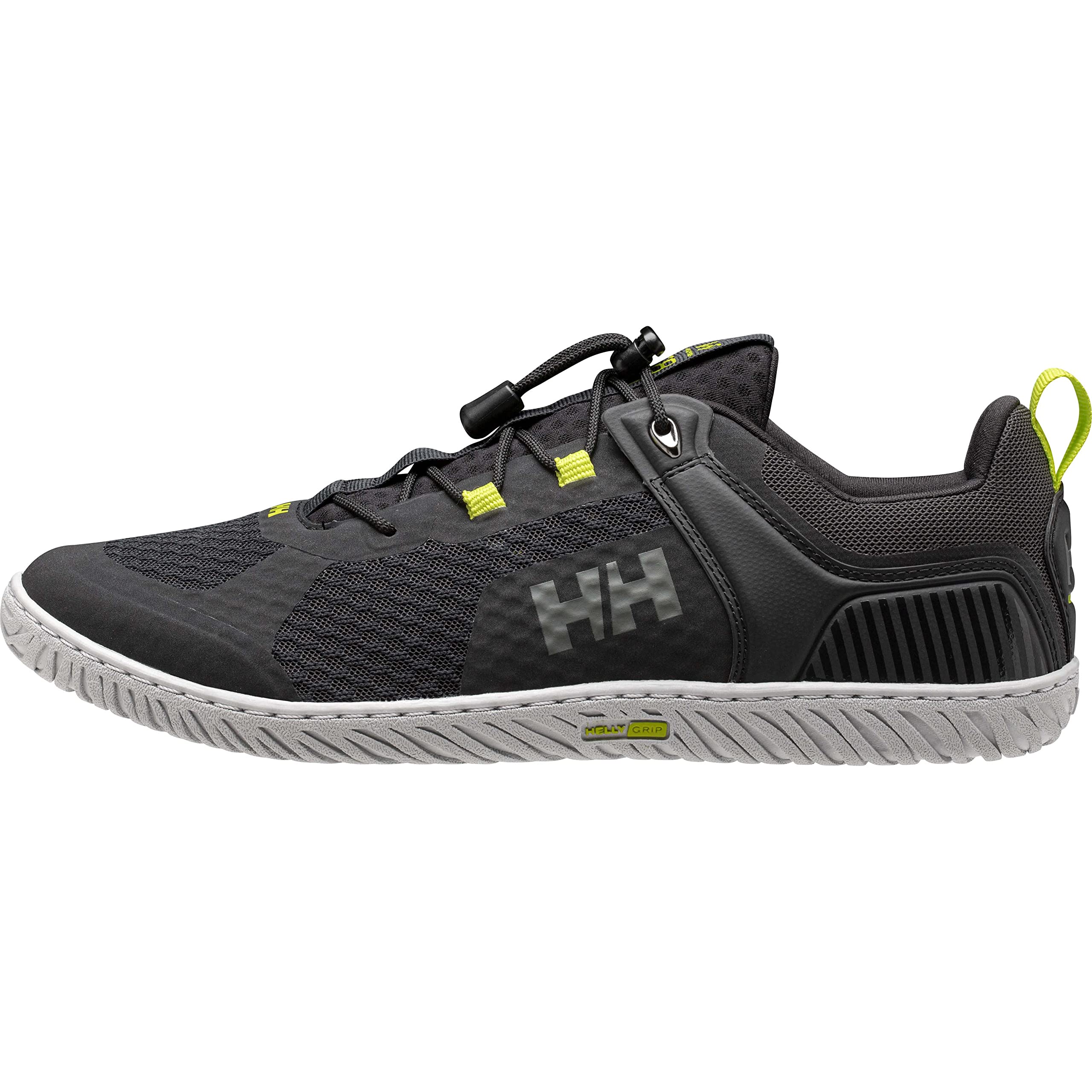 Helly-Hansen Mens HP Foil V2 Lightweight Breathable Sailing Watersports Shoes, 980 Ebony/Azid Lime – 7