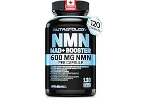 Nutratology® NMN Supplement - 1200 mg Per Serving - NAD+ Booster - Made In Canada - Premium 99% Purity - Protects Cellular He