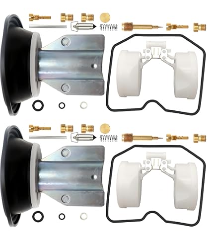 Cninba13 2 Sets Carburetor Carb Rebuild Repair Kit Rubber, Brass