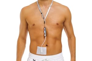 PAZ WEAN 2 Pack PD Catheter Necklace & Lanyard, Peritoneal Dialysis Transfer Set Holder for Shower, Snap-in Tube Port Clip, Catheter Tube Holder & Shower Protector, PD Lanyard, Peritoneal Dialysis Accessories