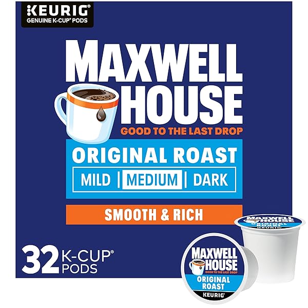MAXWELL HOUSE ORIGINAL ROAST MEDIUM ROAST K-CUP COFFEE PODS (32 CT BOX)