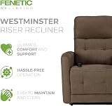 Fenetic Westminster Dual Motor Riser Recliner Chair Latte - USB, 25 Stone view 3