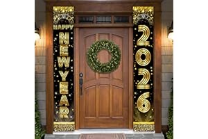 KatchOn, XtraLarge Happy New Year Banner - 72x12 Inch | New Years Decorations 2026 | New Years Eve Party Supplies 2026, Nye Decorations 2026 | Door Banner for Happy New Year 2026 | Nye Decor 2026