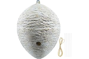 WENFAN Upgraded Inflatable Nest Decoy Wasp Fake Hive Nests Faux Hanging Wasp Hornet Waterproof Wasp Decoy Decoration for Garden Yard Eaves