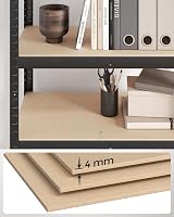 SONGMICS 4-Tier Steel Shelving Unit 520 kg 40x80x160 cm Black GLR044B01 view 8