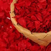 Lezmarket 2000Pcs Real Dried Red Hydrangea Flower Petals - Natural Small Petals for Wedding, Party Confetti, Valentine's Day, Flower Girl Baskets, Romantic Night, Proposal Decor, Handcrafts (1.4 oz)
