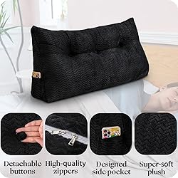 ZOEMO Large Bolster Triangular Headboard Wedge