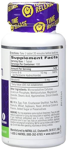 MELATONIN 5MG TIME RELEASE, 0.32 LB